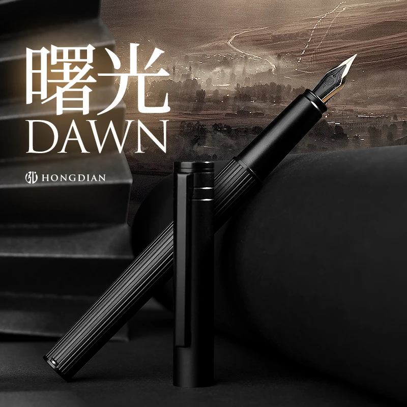 Ручка перьевая LT Hongdian H1 Shuguang из алюминиевого сплава с изысканным наконечником EF/F