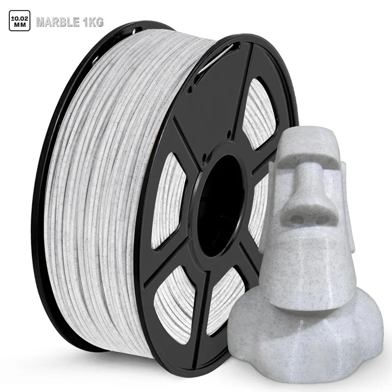 

PLA Filament Creative Marble Color 1kg 1.75mm Texture High Toughness Diameter Tolerance 0.02mm FDM 3D Printer Printing Materials