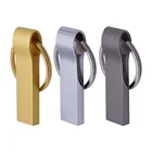 Флеш-накопитель usb 2,0, металлический, с кольцом, 4 ГБ, 8 ГБ, 16 ГБ, 32 ГБ, 64 ГБ (более 10 шт. бесплатно для логотипа)