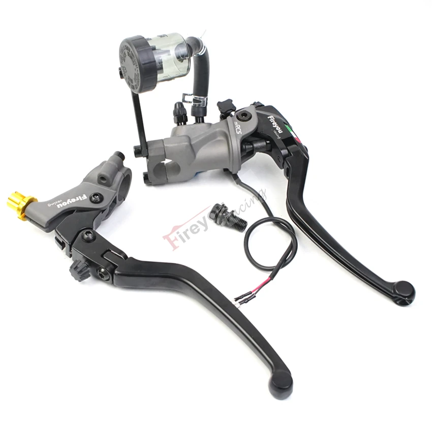 19rcs brake clutch lever forged aluminum handle racing bike motorcycle master cylinder for cafe racer honda cb600 cb1000 bwm | Автомобили
