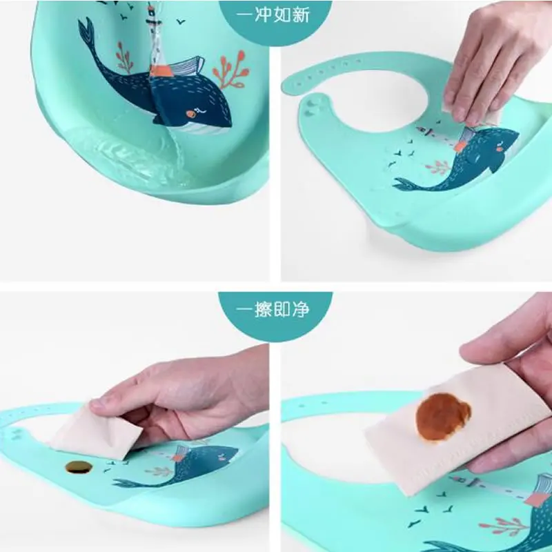 Baby baby to eat bib stereo silicone waterproof super pap child large-sized saliva round disposable | Детская одежда и обувь