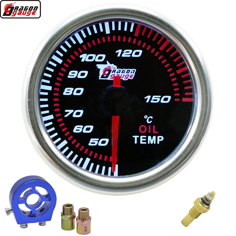 Указка Dragon 52 мм Автомобильный измеритель температуры масла с белой подсветкой и