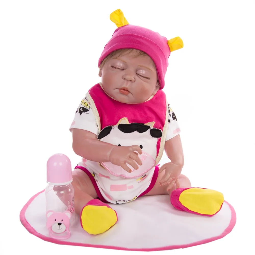 Силиконовые куклы Новорожденные спящие младенцы реалистичные реальный