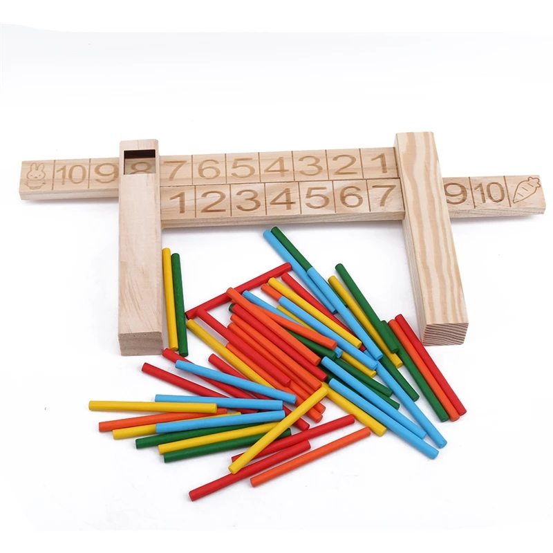 

Creative-Wooden Sub-Reduction-Foot Addition And Subtraction 1-10 Decomposition With Numbers Divided Into Teaching Aids
