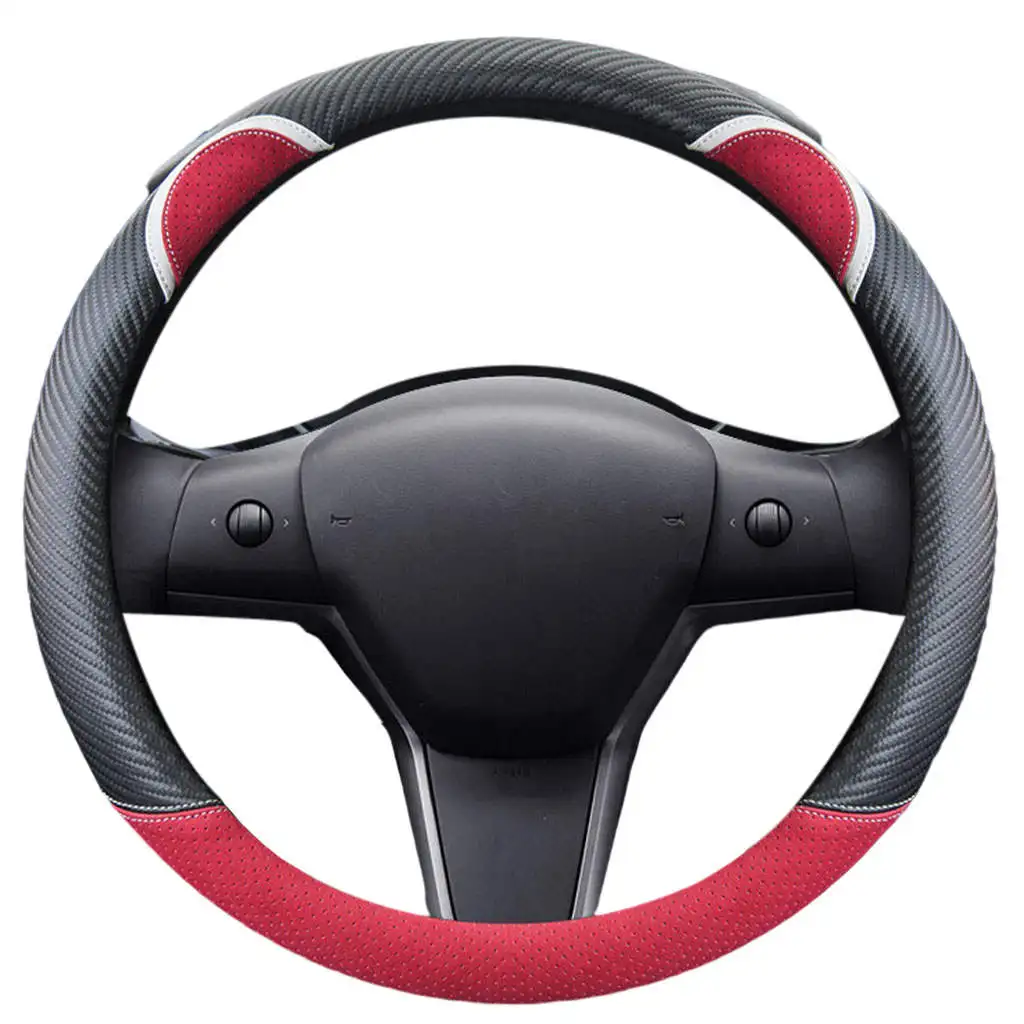 

Steering Wheel Wrap Accessories 14.96inch Auto Parts Interior for Tesla
