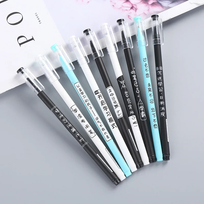 24 Pcs Creative Fun Writing Gel Pen Stationery Creative Pen 0.5mm Full Needle Pen Core Kawaii School Supplies