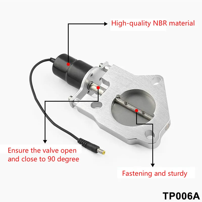 Bafire 2 5 &quot/3&quot Нержавеющая электрическая выхлопная труба выпускной клапан