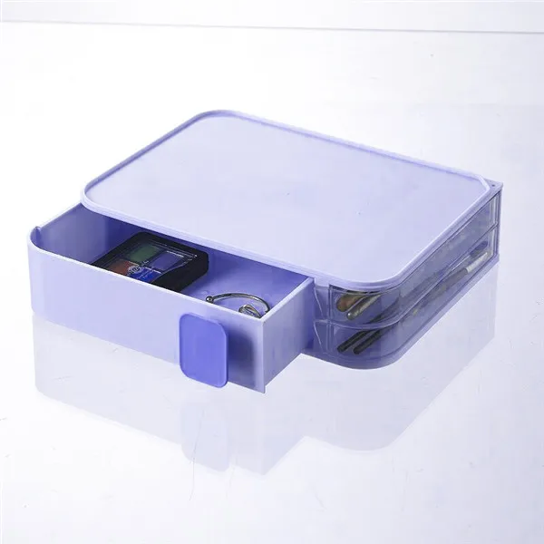 Makeup Organizer G MSJO органайзер для макияжа ящик для хранения пластиковый ящик для рабочего стола/ванной комнаты/офиса макияж кисти ювелирные изделия Организация хранения коробки - Цвет: Makeup Organizer G