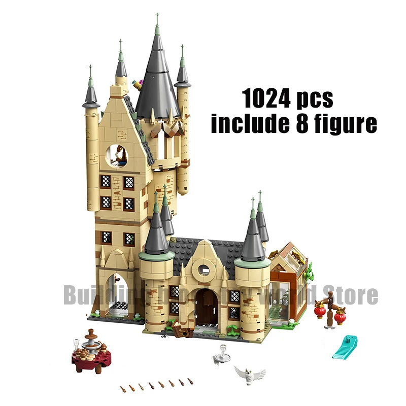 

1024pcs Potter Magic Movie Serices Set 80004 Movie Model Kids Toys For Children Gift