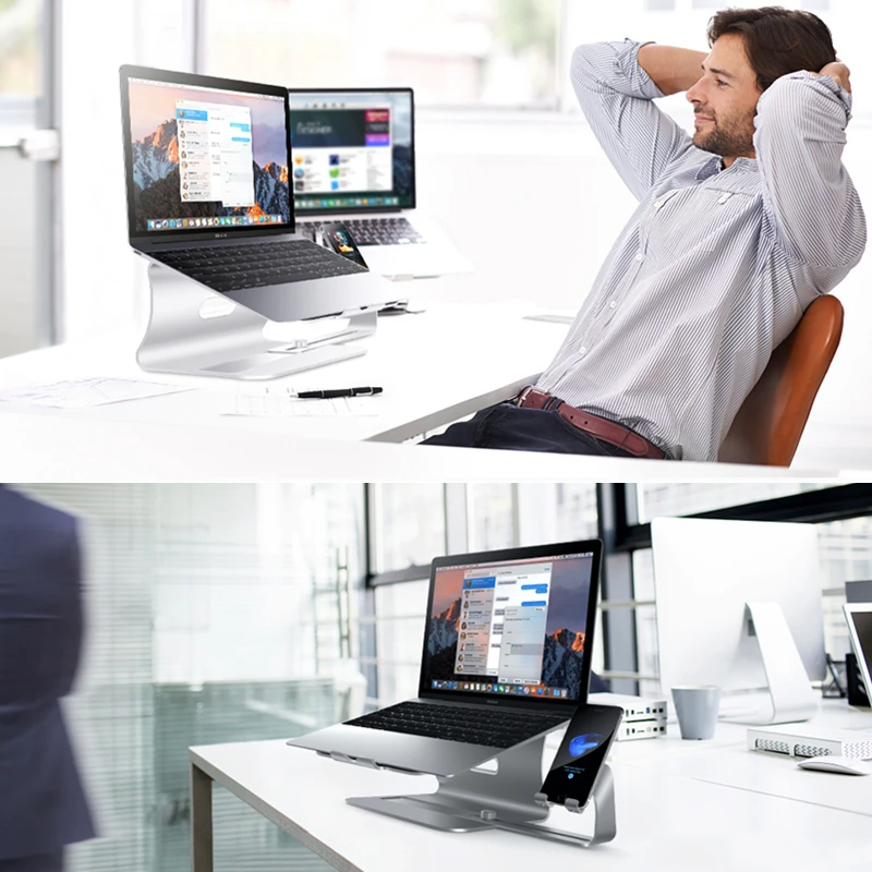 2 в 1 Подставка для ноутбука настольная подставка сотового телефона