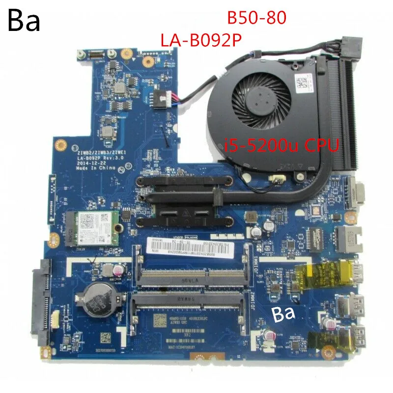 Для Lenovo B50 80 материнская плата для ноутбука i5 5200u CPU Встроенная графическая карта LA