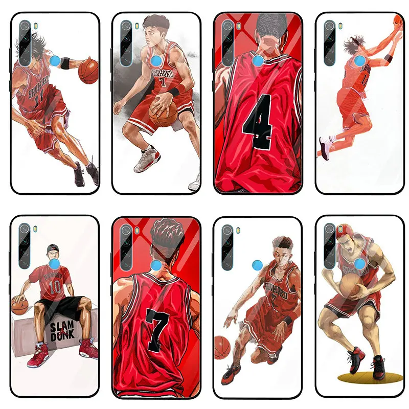 Чехлы из закаленного стекла с аниме Slam Dunk Kuroko для телефонов Xiaomi Redmi Note 4 4X 5A 5S 6X 7 7A 8
