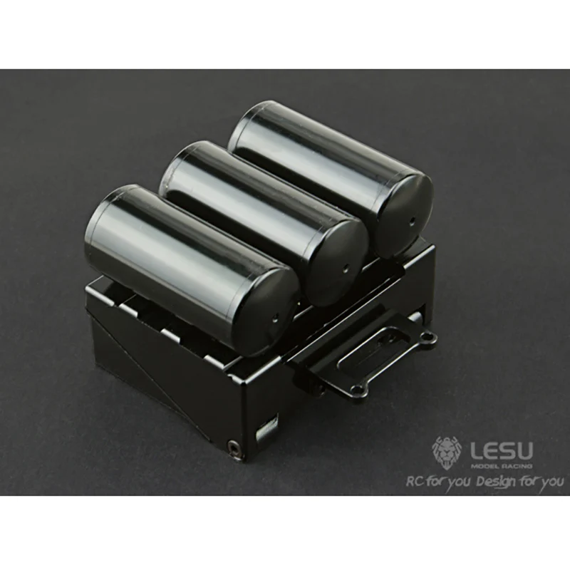 LESU Metal Battery Tank Equipment Box Exhaust Tank for 1/16 RC Dumper Bruder Tractor Truck Model Accessories Toys for Boys enlarge