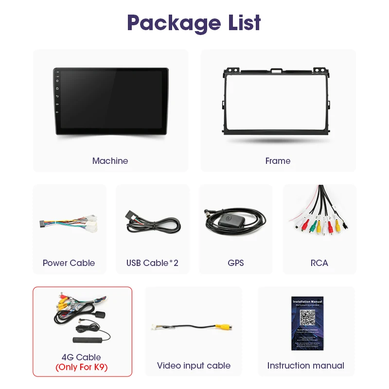 

Android 10 2 Din Car Play Radio for Toyota Prado 2003-2009 Multimedia Video Touch Screen Player 4G Wifi Speaker DVD MP5 Camera