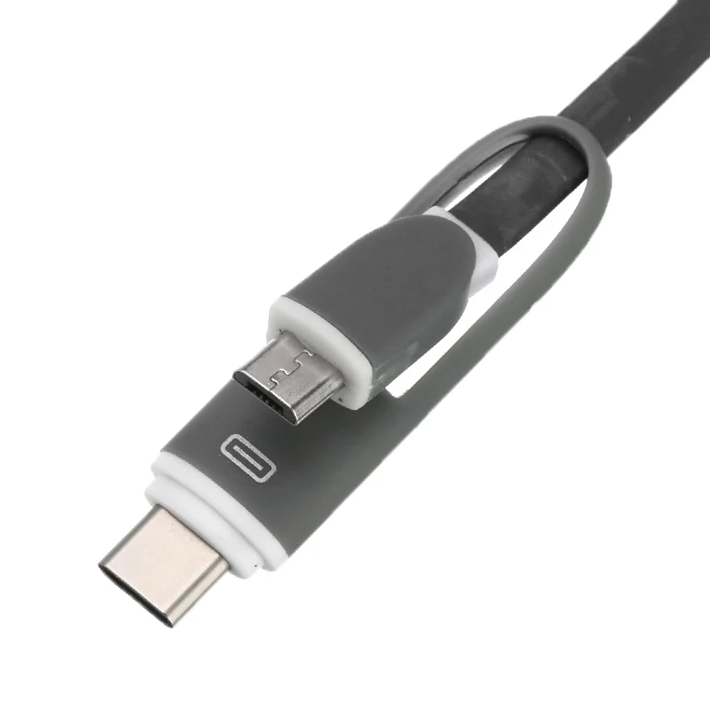 2 в 1 USB кабель для iPhone Samsung Xiaomi мульти быстрое зарядное устройство Micro мобильный