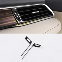stainless car central control dashboard outlet air vent cover trim strip interior accessories for toyota camry xv70 2018 2020