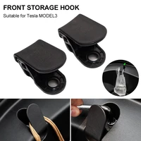 1 pair of front luggage hook grocery bag hanger storage bag suitable for tesla model 3 cargo hook interior kit with wrench