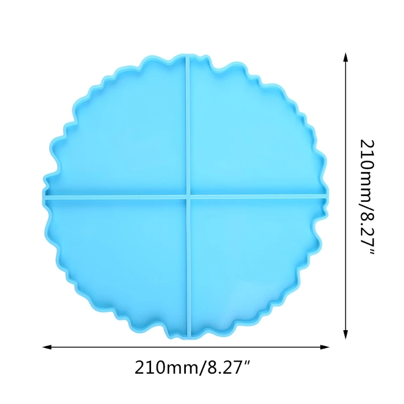 

Agate Coaster Epoxy Resin Mold Irregular Wavy Cup Mat Silicone Mould DIY Crafts Home Decortaions Casting Tools