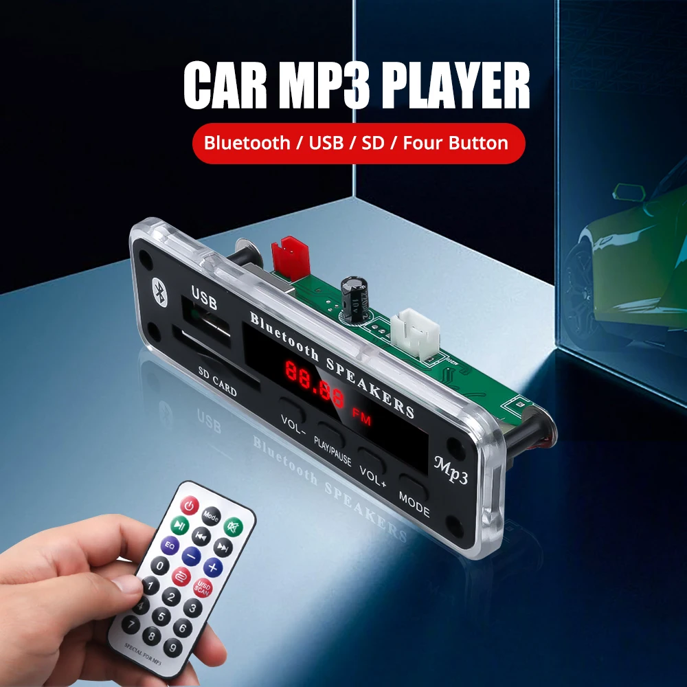 Vehemo USB SD FM плеер WMA декодер радиомодуль Автомобильный MP3 плата Bluetooth автомобильные
