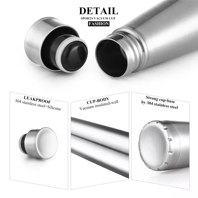 1 шт. термос с логотипом на заказ из нержавеющей стали бутылки для воды вакуумной