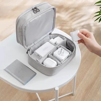 portable cable bag travel charger zipper multi functional storage case 3 layer electronics storage bag accessories supplies