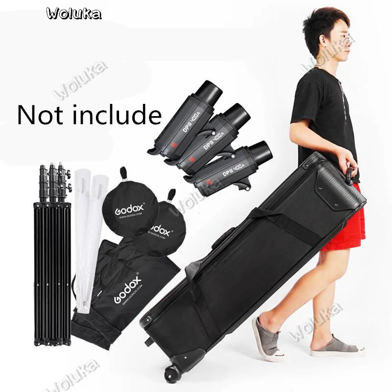 Сумка роликовая для фотостудии Жесткий Чехол на светодиодный Чо со