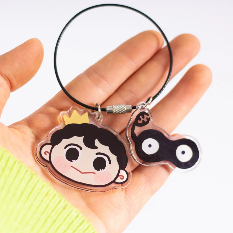 

Anime Ranking of Kings Osama Rankingu Bojji Kage Acrylic Cartoon Keyrings School Bag Itabag Pendant Toys Keychain Gifts