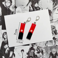 tokyo revengers izana kurokawa earrings red rectangular double sided acrylic earrings for women jewelry anime earrings wholesale