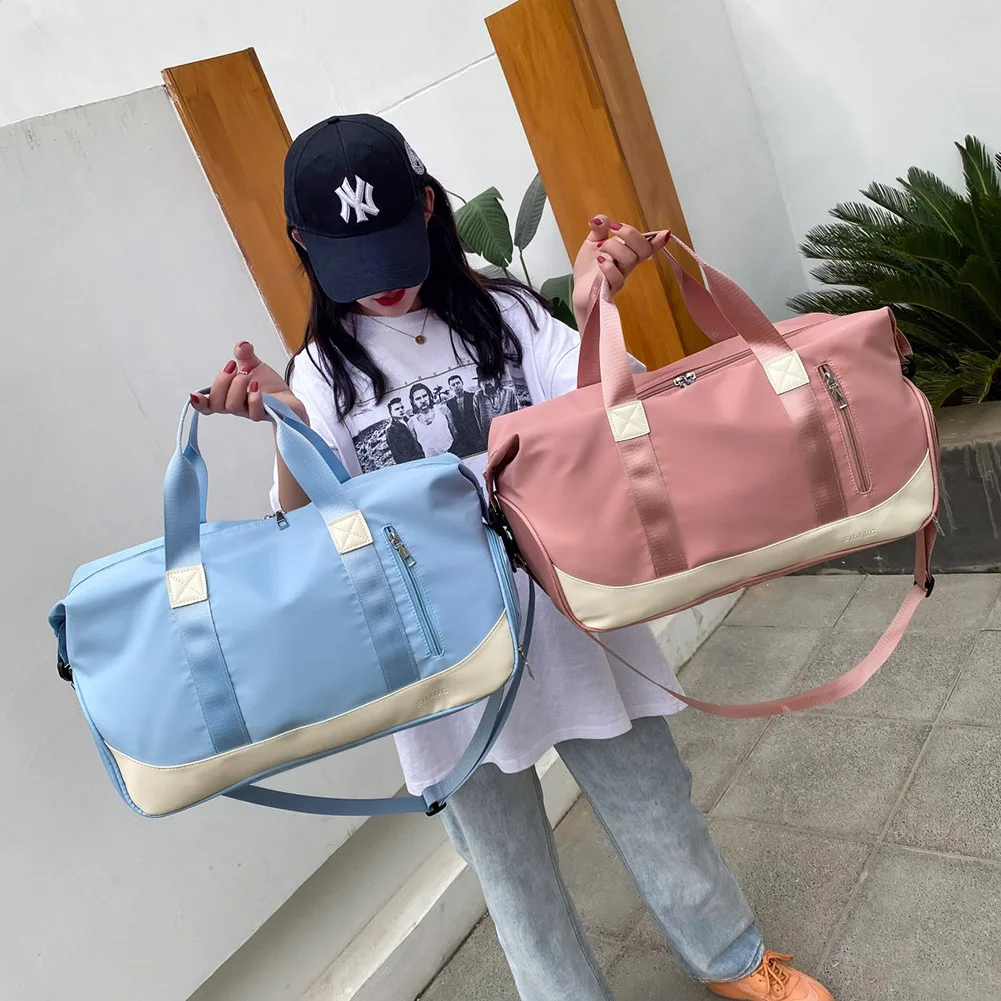 

Fashion Women Yoga Sports Waterproof Oxford Cloth Shoulder Shopping Bag Ladies Casual Travel Trolley Case Luggage Bags