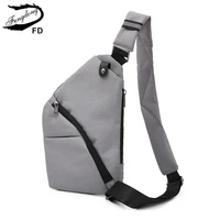 fengdong anti theft small crossbody bag ultra thin mini travel bag one shoulder sling chest bag sport pack messenger bags