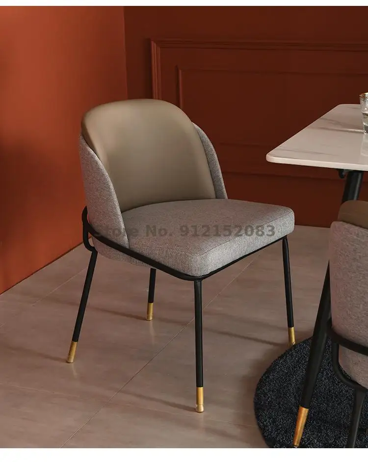 Nordic Light Luxury Dining Chair Back Home Simple Modern Small Apartment Leisure Desk Makeup | Мебель