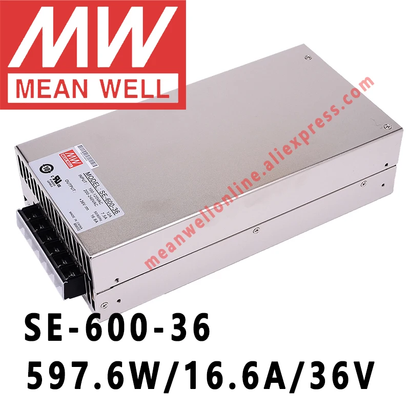 SE 600 36 Mean Well 597 6 W/16.6A/36V DC блок питания с одним выходом Интернет магазин