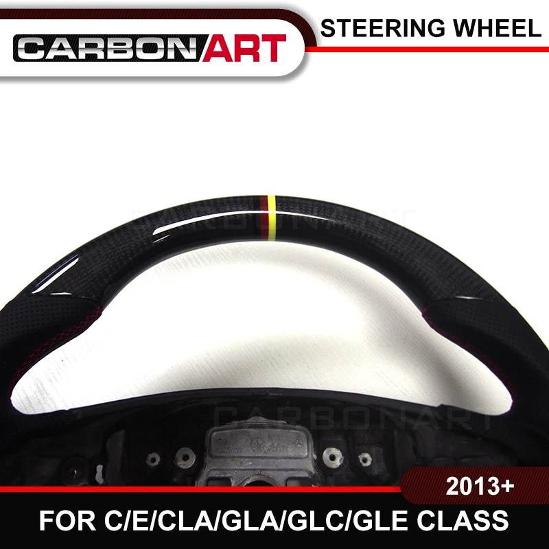 Автозапчасти W205 руль из углеродного волокна для Mercedes C class C180 C200 C250 C43 A E GLC CLS GLE