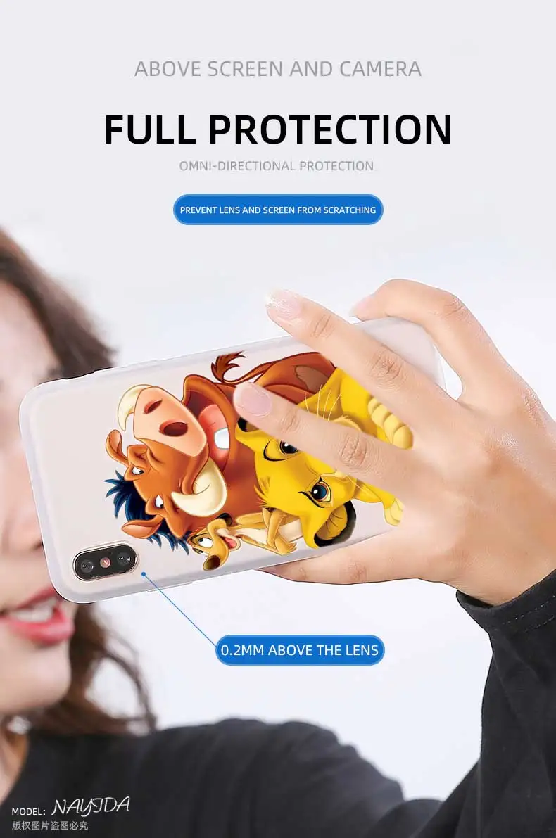 Мягкий чехол для телефона Xiao mi 9 8 mi A1 A2 A3 lite F1 6 5X se для Red mi Note 8 7 6 5 мультфильм фильм лев Король