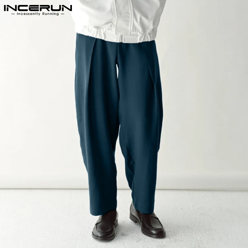 

Женские однотонные 2021 Свободные повседневные Прямые брюки на молнии, Мужская Уличная одежда, винтажные повседневные брюки для отдыха, 7 дюй...