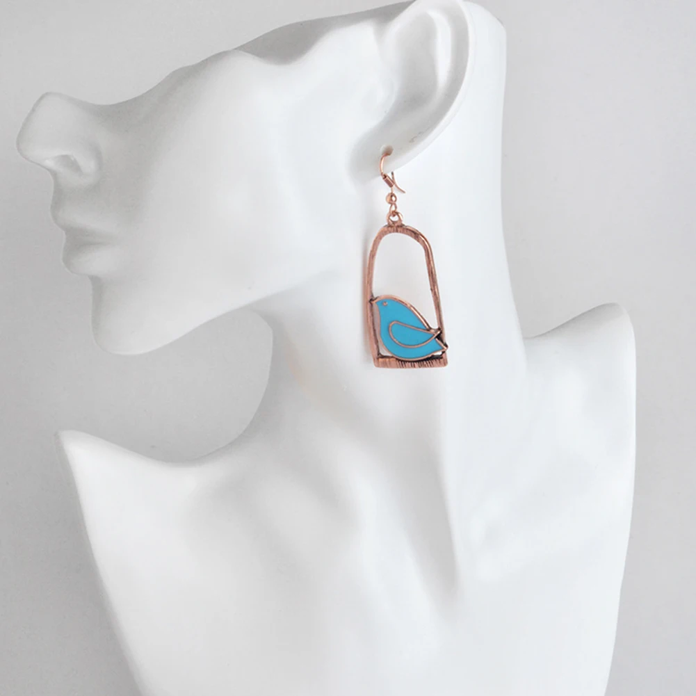 Креативная клетка для птиц сплав подвеска Женский крючок висячие серьги