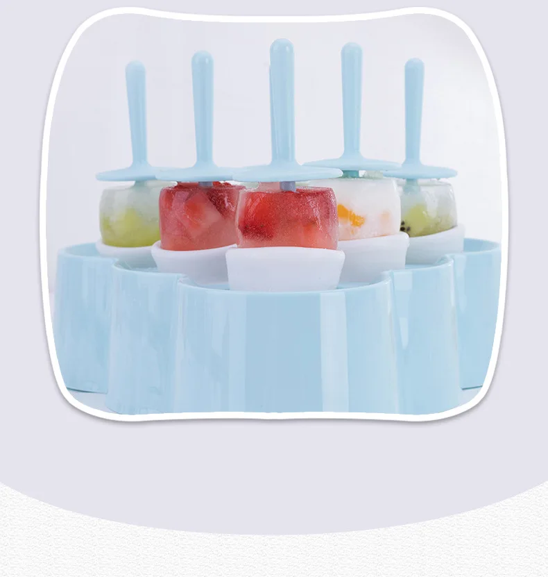 

DIY homemade Silicone Ice Cream Mold Reusable Ice Cubes Tray Freeze Popsicle Mold Christmas Decor DIY Ice Cream Maker Tool