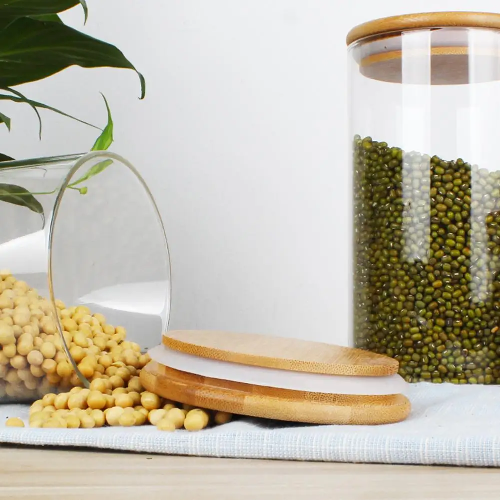 4 шт. герметичные стеклянные баночки для хранения пищи канистра набор кухонных