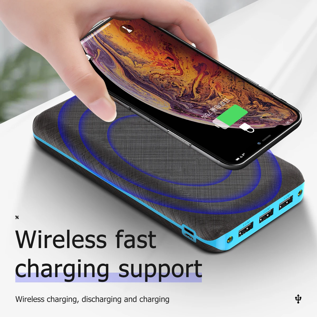 solar powerbank 80000mah wireless phone charger outdoor travel fast charging external battery portable for xiaomi iphone samsung free global shipping