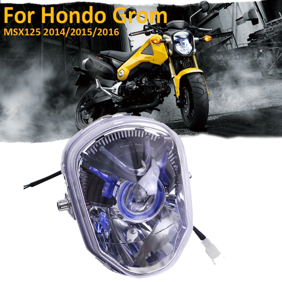 MSX125 Halogen Headlight Waterproof Front Fork Light Lamp Motorcycle Monkey M3 for Honda Grom 125 MSX125 MSX125SF 2014 2015 2016