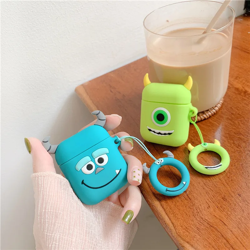 Чехол для AirPods с 3D милым мультяшным рисунком чехол наушников s Apple Airpods 2