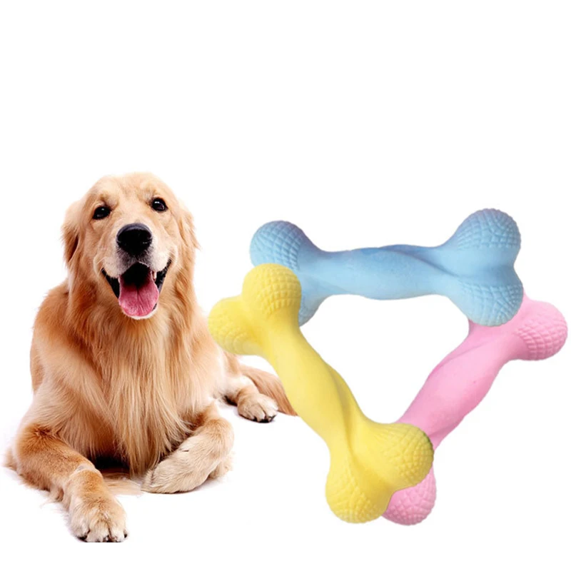 

Жевательная игрушка для собак, кость, Резиновая, обучение, игры, для молока, домашних животных, конфет, игрушка для щенков, для чистки зубов с...