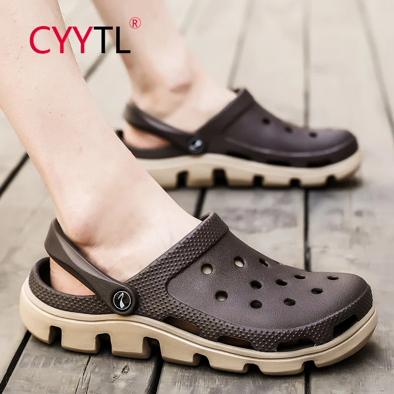 

Сандалии CYYTL сетчатые для мужчин и женщин, легкие повседневные шлепанцы без застежки, дышащие удобные для сада и пляжа, для прогулок