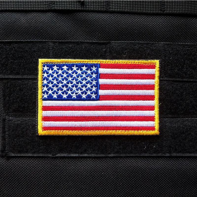 

USA US American Flag Velcro Patch hook loop Army Tactical Military America Thin Blue Line Flag Armband DIY Badges emblem Patches