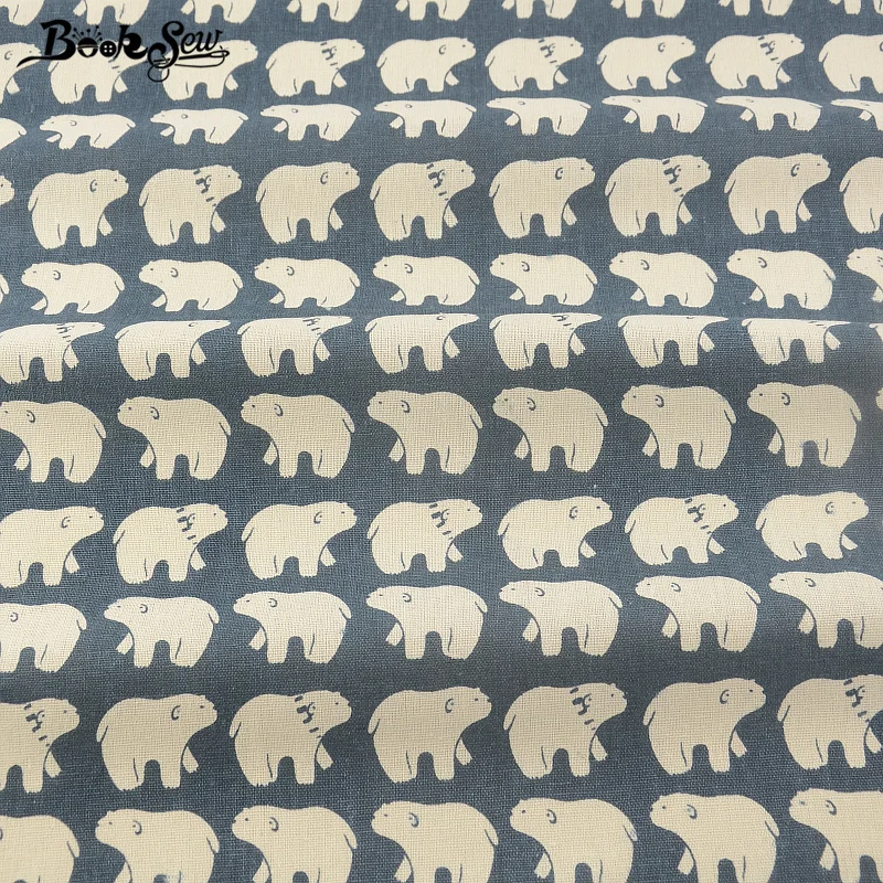 Booksew Анкара Ткань Скатерть сумка занавес Хлопок Лен краситель подушка белый