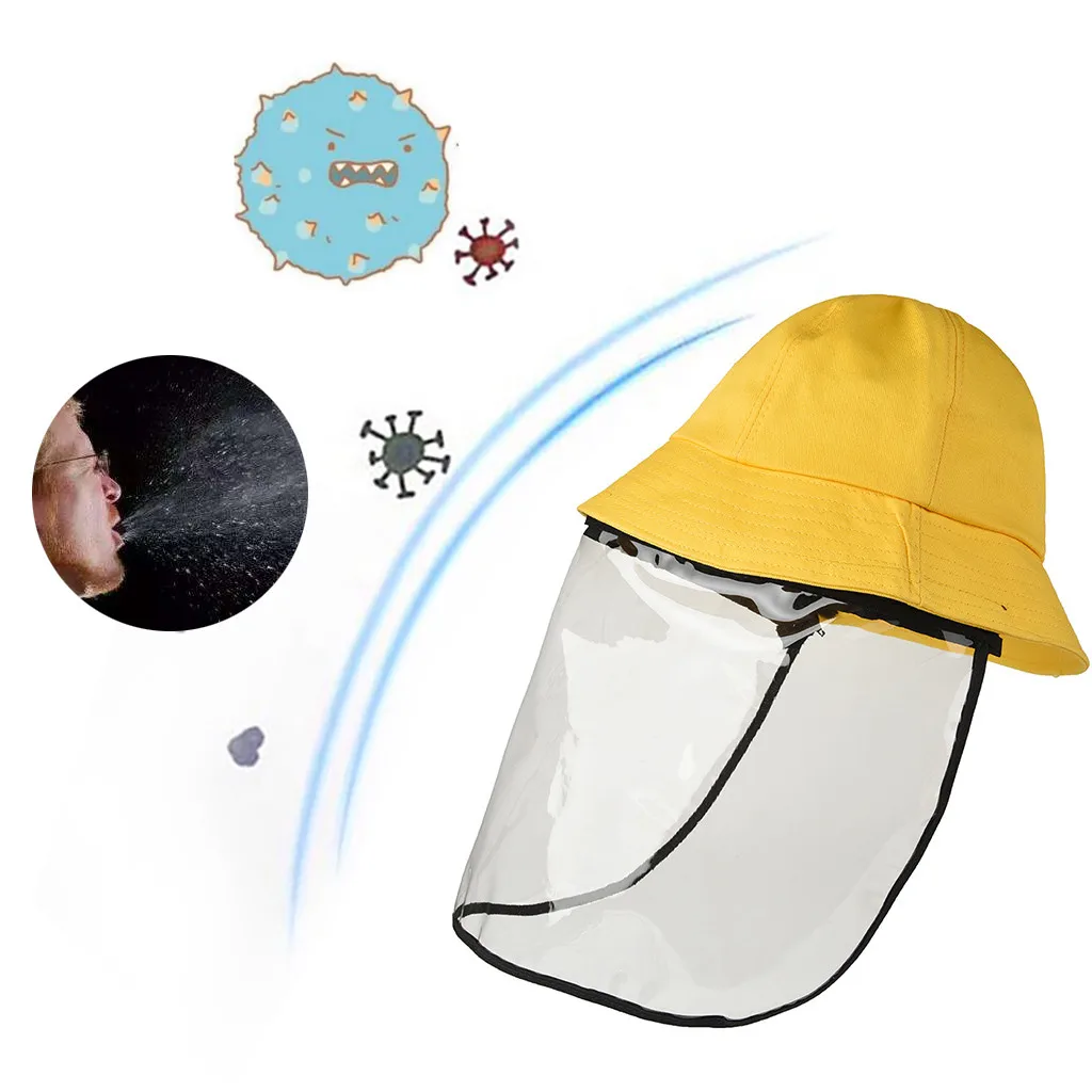

LONSANT Child Casual Solid Anti-spitting Protective Bucket Hats Toddler baby kids Beach Hat Dustproof Cover Boys Girls Cover Cap
