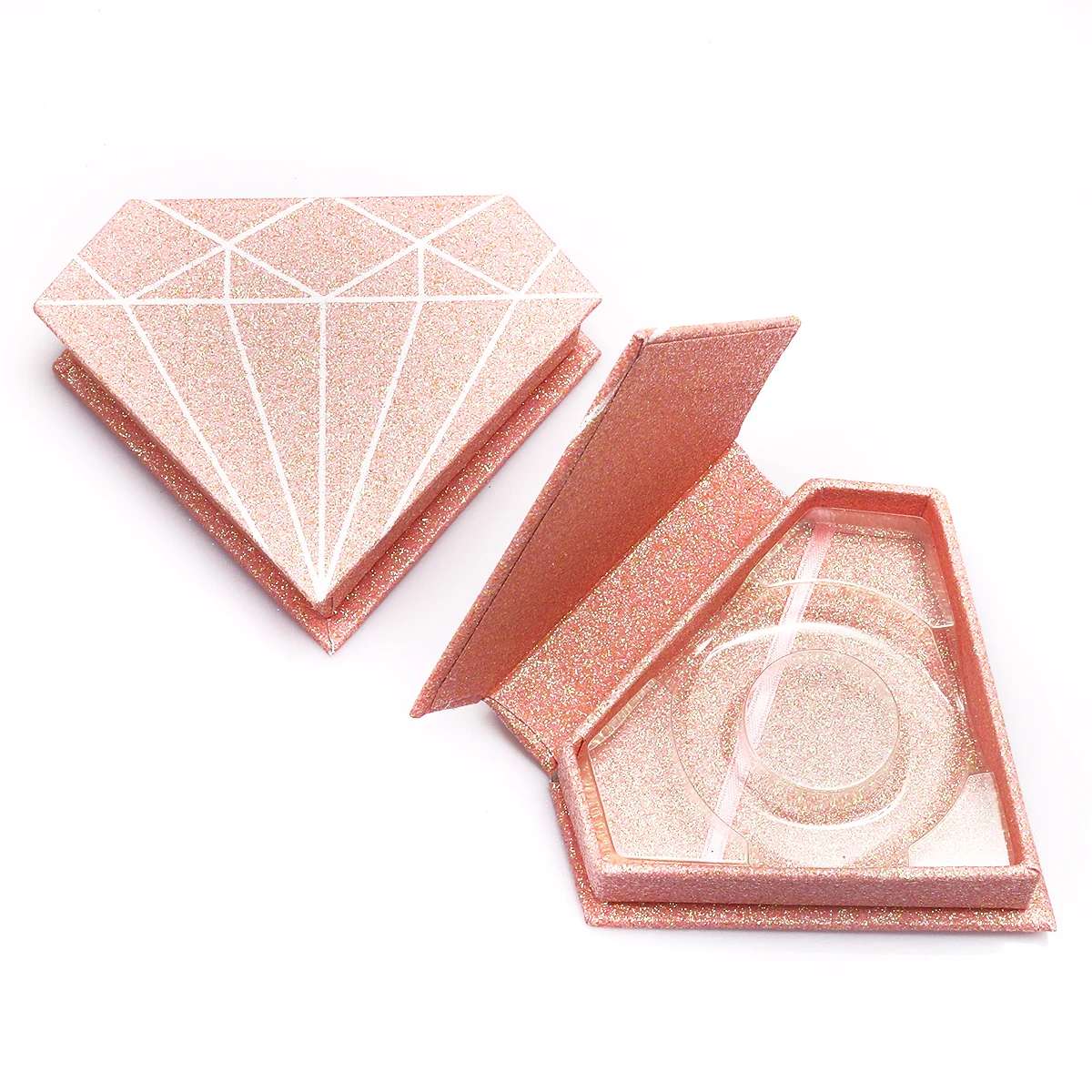 

2021 Lash Case Rose Gold Lash Case Acrylic Clear Lash Case