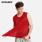 Мужские компрессионные футболки без рукавов для бега, быстросохнущие, дышащие, спортивные, для фитнеса, тренажерного зала, бега, L-4XL