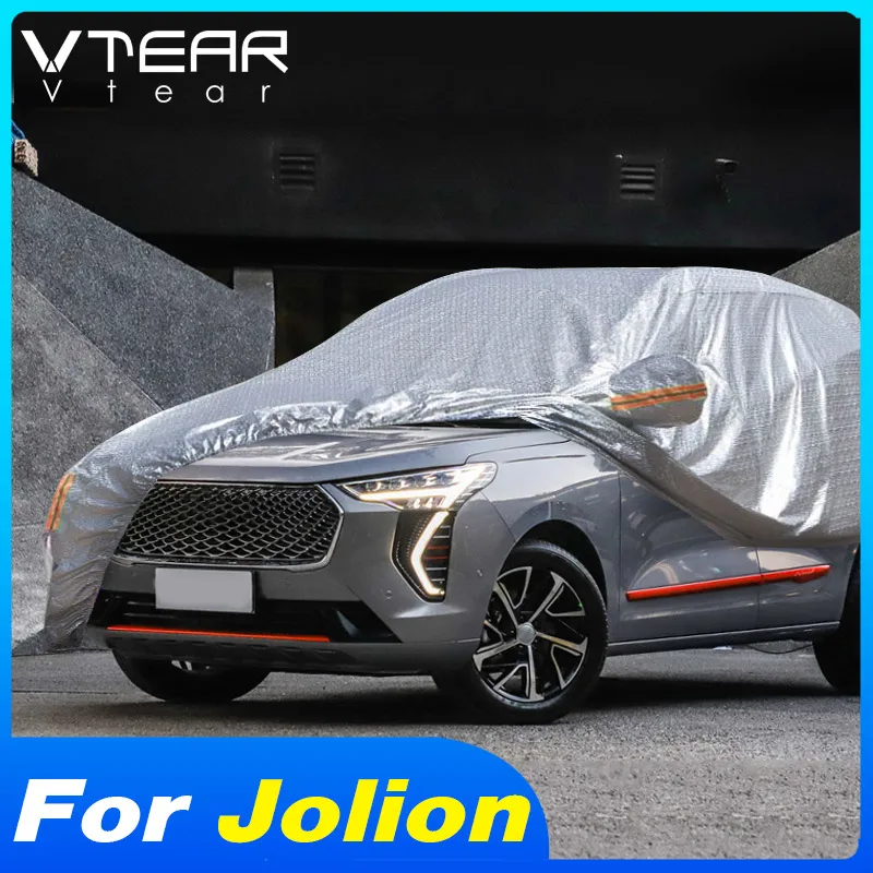 

Автомобильный чехол Vtear, защитные чехлы на весь корпус автомобиля, снежный чехол, Солнцезащитный чехол, водонепроницаемые пыленепроницаемы...