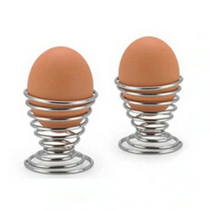 1 шт. держатель для яиц Лидер продаж подставка из нержавеющей стали с пружинной